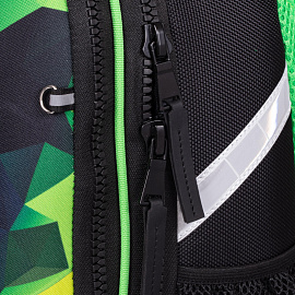 Ранец Комус Класс Light2 Скейтборд анатомический черный с двумя отделениями