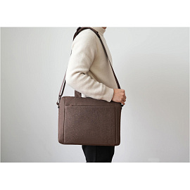 Сумка для ноутбука 14 Lamark L224 коричневая фото Сумка для ноутбука 14 Lamark L224 коричневая