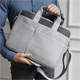 Сумка для ноутбука 14 Lamark L244 серая фото Сумка для ноутбука 14 Lamark L244 серая