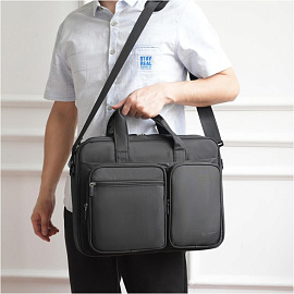 Сумка для ноутбука 16 Lamark L266 черная фото Сумка для ноутбука 16 Lamark L266 черная