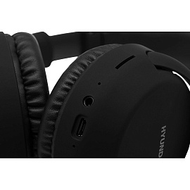 Наушники беспроводные/проводные Hyundai H-HP101 черные