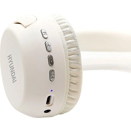 Наушники Hyundai H-HP101 белый, накладные, bluetooth