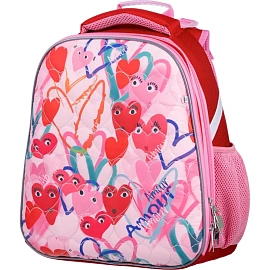 Ранец Комус Класс Basic Amour анатомический розовый с двумя отделениями