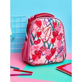 Ранец Комус Класс Basic Amour анатомический розовый с двумя отделениями