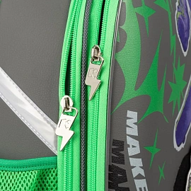 Ранец Комус Класс Basic Скейт анатомический серый с двумя отделениями