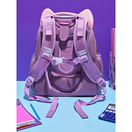 Ранец Комус Класс Basic Kitty Stikers анатомический розовый с двумя отделениями