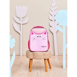 Ранец Комус Класс Stright Котэ Кусь, розовый, 2 отд, эргоном. Спинка