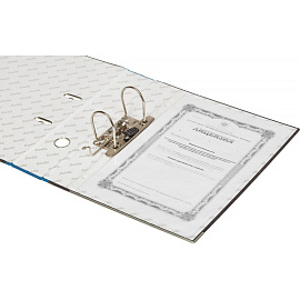 Папка-регистратор Bantex (Attache Selection) 70 мм чёрная/синяя бумага с защитным уголком