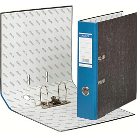 Папка-регистратор Bantex (Attache Selection) 70 мм чёрная/синяя бумага с защитным уголком