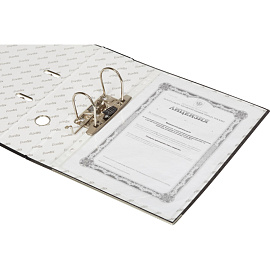 Папка-регистратор Bantex (Attache Selection) 70 мм чёрная бумага с защитным уголком