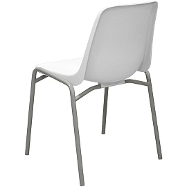 Стул обеденный Комус Мебель Стрит белый (пластик, металл)