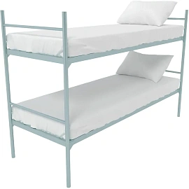 Кровать двухъярусная Хит+ металлическая (серый, 709х1350х1966 мм) фото Кровать двухъярусная Хит+ металлическая (серый, 709х1350х1966 мм)