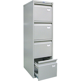 Картотека Практик A-44 для документов А4 (серый, 410х485х1305 мм)