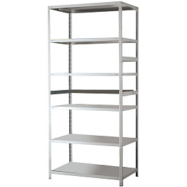 Стеллаж металлический MS 200/100х40/6 (6 полок, 1000х400х2000 мм)