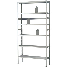Стеллаж металлический MS 200/100х30/6 (6 полок, 1000х300х2000 мм)
