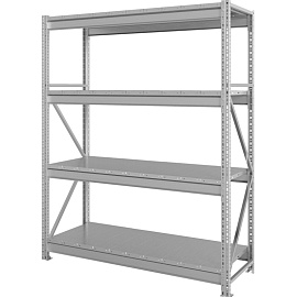Стеллаж металлический MS Pro 200/150x60/4 (4 полки, 1500х600х2000 мм)