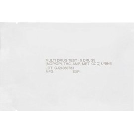 Тест на наркотики NarcoCheck мультипанель 5 видов в моче