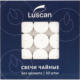 Набор свечей чайных Luscan 1x3.8 см (50 штук)