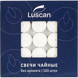 Набор свечей чайных Luscan 1x3.8 см (100 штук)