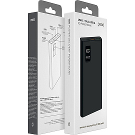 Внешний аккумулятор (power bank) Pero PB05 10000 мАч 22.5W чёрный (4673759570085)