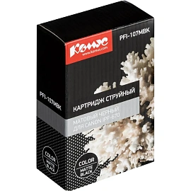 Картридж струйный Комус PFI-107MBK для Canon матовый чёрный совместимый