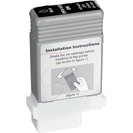 Картридж струйный Комус PFI-107BK для Canon чёрный совместимый