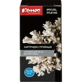 Картридж струйный Комус №912XL 3YL81AE для HP голубой совместимый