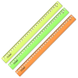 Линейка Стамм Neon Cristal 30 см пластиковая