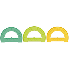 Транспортир Стамм Neon Cristal 180 градусов 12 см пластиковый фото Транспортир Стамм Neon Cristal 180 градусов 12 см пластиковый