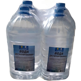 Вода дистиллированная Атлантида 5 л (4 штуки в упаковке)