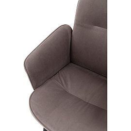 Кресло для руководителя Chairman Home 130 серое (ткань, металл)