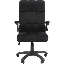 Кресло для руководителя Chairman Home 444 чёрное (ткань, пластик)