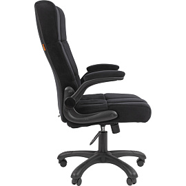 Кресло для руководителя Chairman Home 444 чёрное (ткань, пластик)