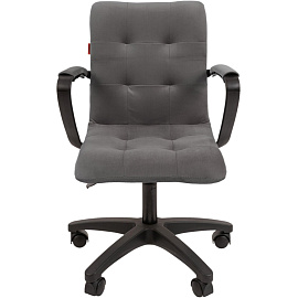 Кресло офисное Chairman 030 серое (ткань, пластик)