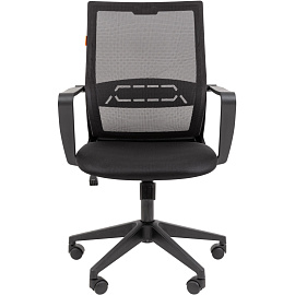 Кресло для руководителя Chairman 545 Б/П чёрное (сетка/ткань, пластик)