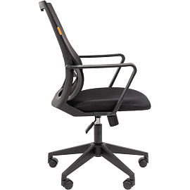 Кресло для руководителя Chairman 545 Б/П чёрное (сетка/ткань, пластик)