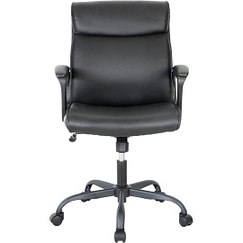 Кресло для руководителя Chairman CH303 чёрное (экокожа, металл)