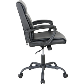 Кресло для руководителя Chairman CH303 чёрное (экокожа, металл)