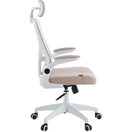 Кресло для руководителя Chairman CH633 белое/бежевое (сетка/ткань, пластик)