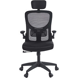 Кресло для руководителя Chairman CH633 чёрное (сетка/ткань, пластик)