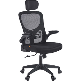 Кресло для руководителя Chairman CH633 чёрное (сетка/ткань, пластик)
