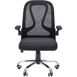 Кресло для руководителя Chairman CH650 чёрное (сетка/ткань, металл)