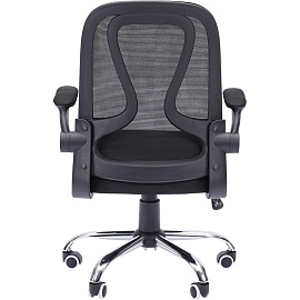 Кресло для руководителя Chairman CH650 чёрное (сетка/ткань, металл)