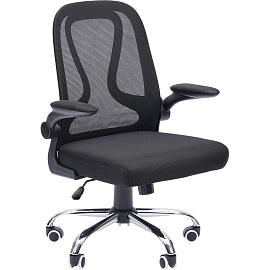 Кресло для руководителя Chairman CH650 чёрное (сетка/ткань, металл)