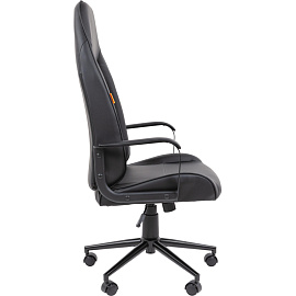 Кресло для руководителя Chairman CH941 чёрное (экокожа, металл)