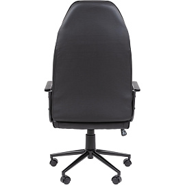 Кресло для руководителя Chairman CH941 чёрное (экокожа, металл)