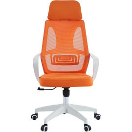 Кресло для руководителя Chairman CH636 оранжевое (сетка/ткань, пластик)