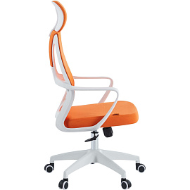 Кресло для руководителя Chairman CH636 оранжевое (сетка/ткань, пластик)