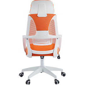 Кресло для руководителя Chairman CH636 оранжевое (сетка/ткань, пластик)