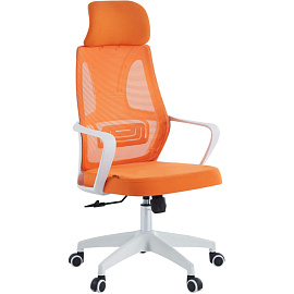 Кресло для руководителя Chairman CH636 оранжевое (сетка/ткань, пластик)